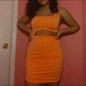 Peach Dress